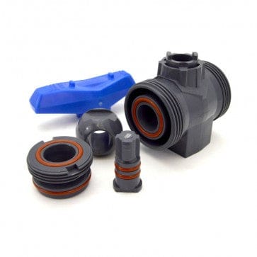 1/2" PVC True Union Ball Valve - Socket & Threaded Ends