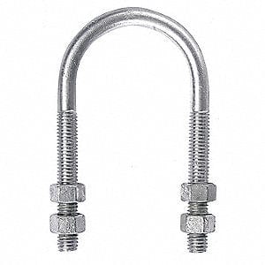 5" Galvanized U-Bolt With Hex Nut