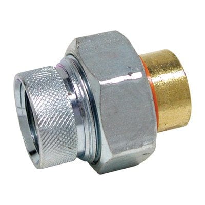 3/4" x 1/2" Female IPS x Brass Sweat Dielectric Union
