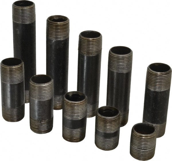 1-1/2" Black Pipe Nipple Set (Close to 6")