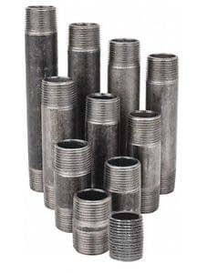 3/4" Black Pipe Nipple Set (Close to 6")