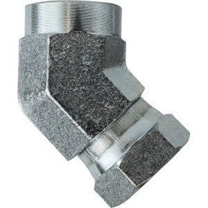 45-deg Pipe Swivel Elbow, 1-1/2-in Female NPTF x 1-1/2-in Female NPSM Swivel, Steel