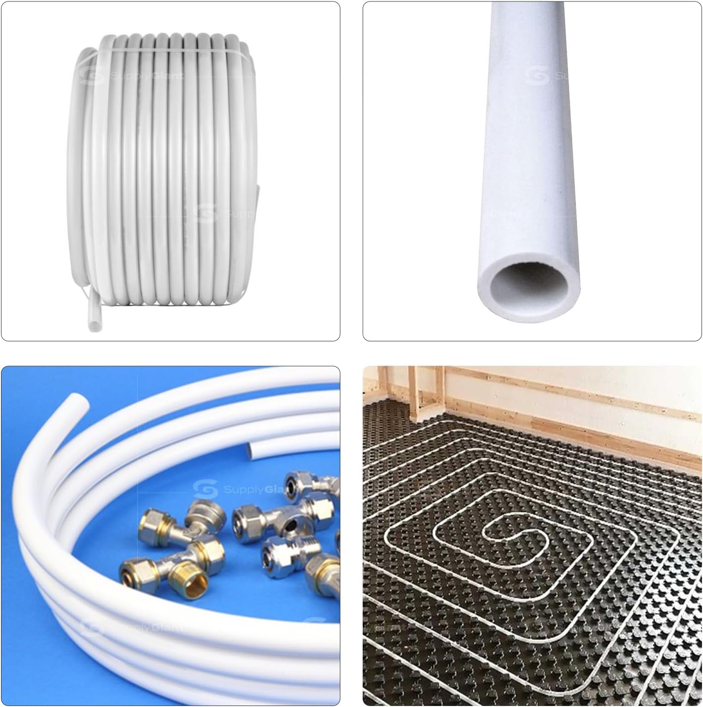 2" x 100' PEX-A Potable Water - 100' Coil - White