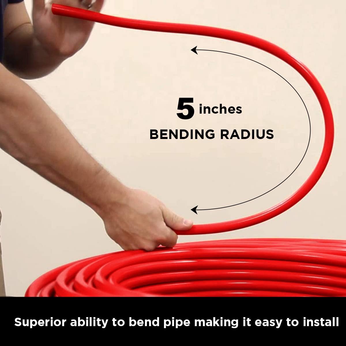 1 x 100' PEX-A Potable Water - 100' Coil - Red