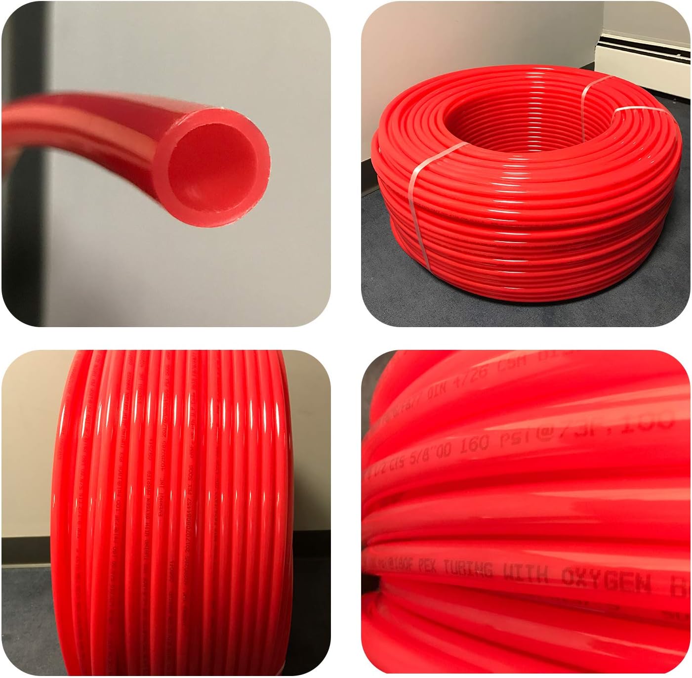 1 x 100' PEX-A Potable Water - 100' Coil - Red