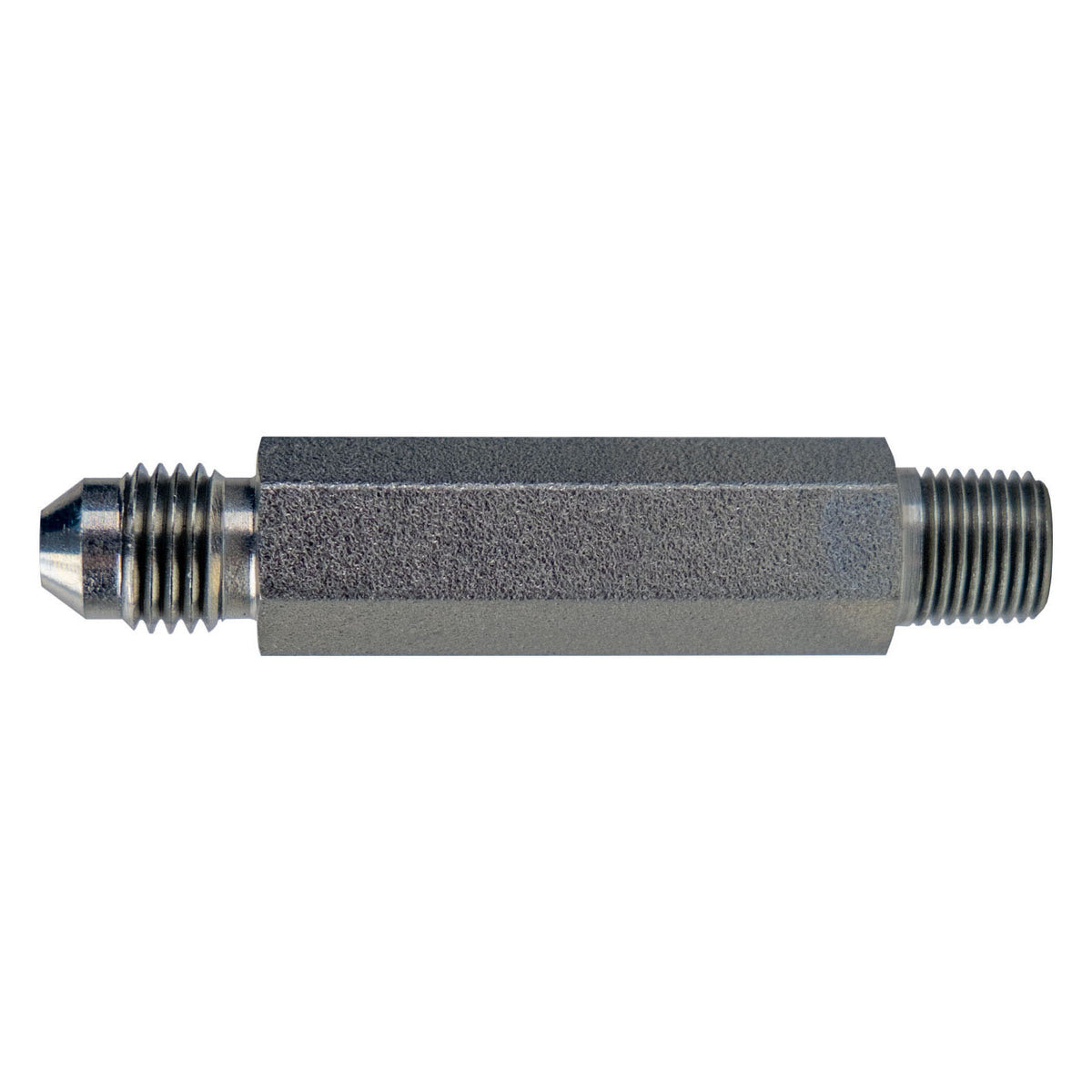 Extra Long Adapter, 1/4-in Male JIC x 1/8-in Male NPTF, Steel