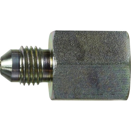 Straight Adapter, 5/16-in Male JIC x 1/4-in Female NPTF, Steel