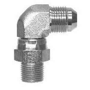 Swivel Elbow, 3/8-in Male JIC x 1/4-in Male NPTF Swivel, Steel