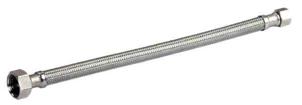 20" Stainless Steel Braided Faucet Connector (3/8" Compression x 1/2" FIP)