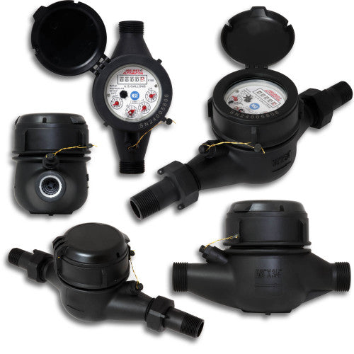 3/4" Economy Plastic Water Meter WM PC Series - Fittings N' Valves