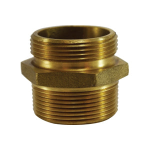 2 1/2 NST X 1 1/2 NST BRASS HEX NIPPLE