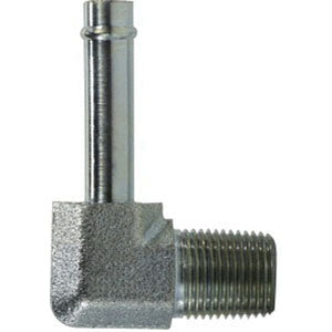 90-deg Insert Elbow, 1-in Beaded Stem x 3/4-in Male NPTF, Steel