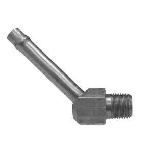 45-deg Insert Elbow, 1/4-in Beaded Stem x 1/8-in Male NPTF, Steel