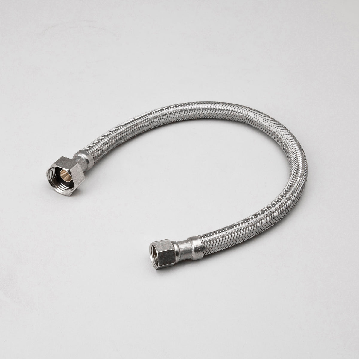 1/2-in COMP x 1/2-in FIP x 24-in Braided Stainless Steel Faucet Supply Line - Fittings N' Valves