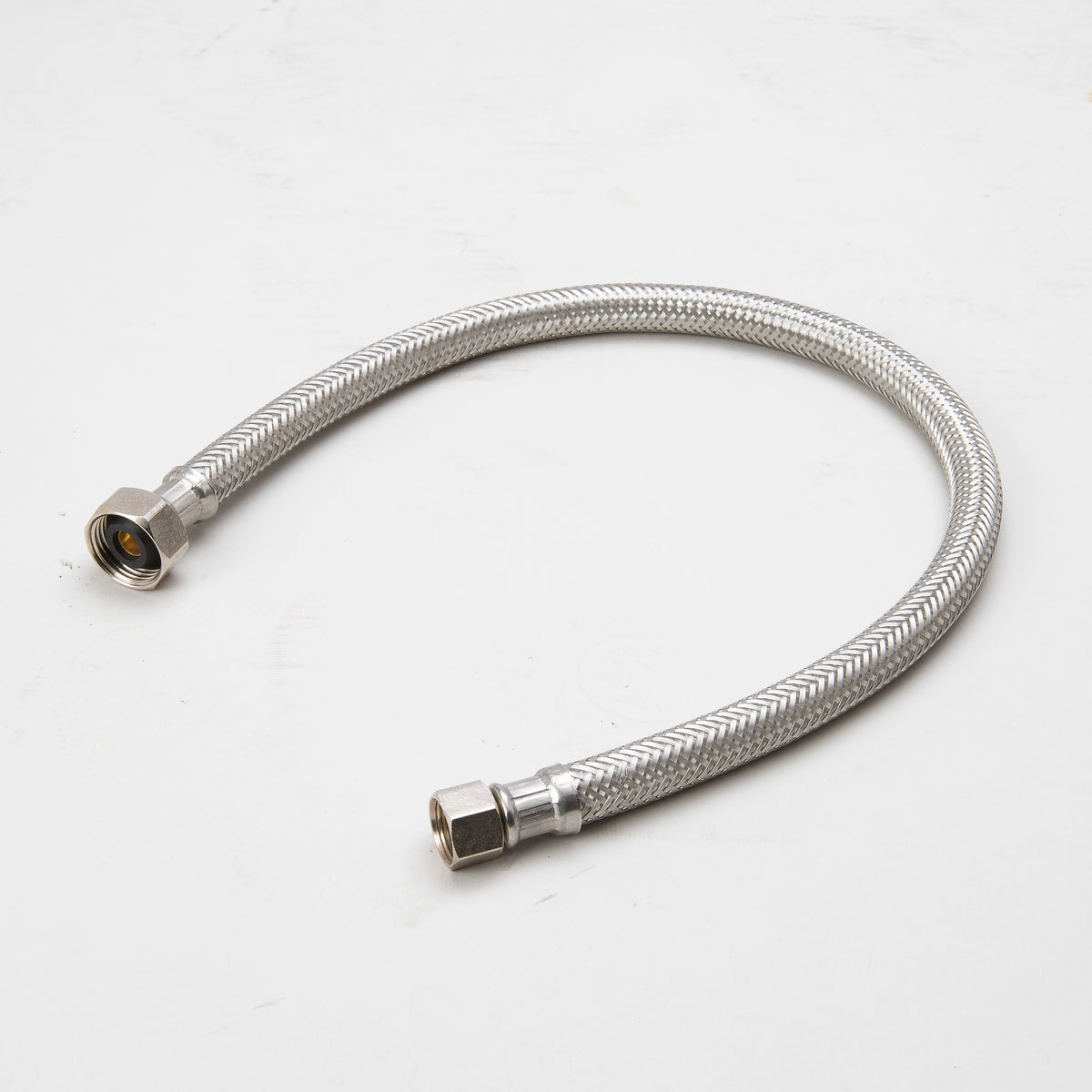 1/2-in FL x 1/2-in FIP x 12-in Braided Stainless Steel Faucet Supply Line - Fittings N' Valves