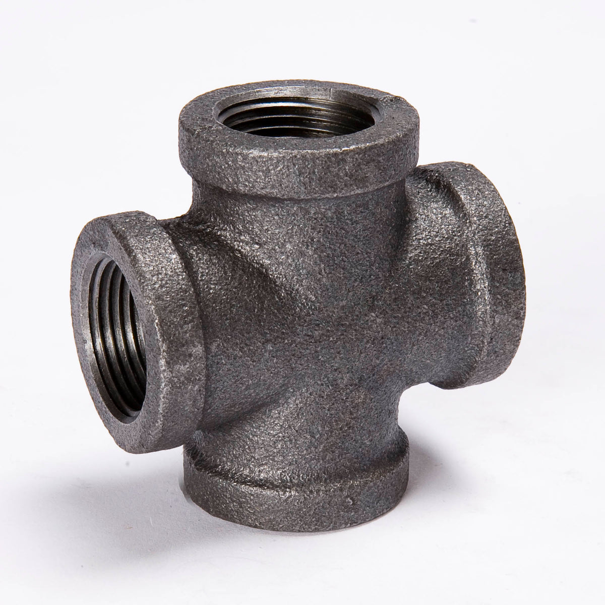 4-in FIP Black Iron Cross - Fittings N' Valves