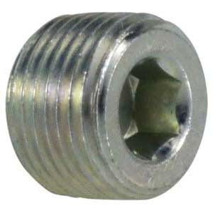 Hollow Hex Pipe Plug, 3/4-in Male NPTF, Steel