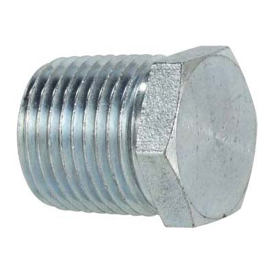 Hex Head Plug, 1 in MPT, Steel
