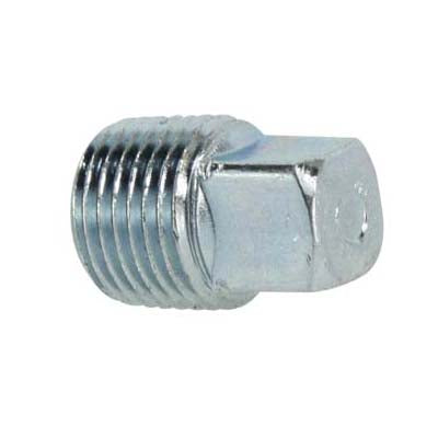 Square Head Plug, 1 in MPT, Steel