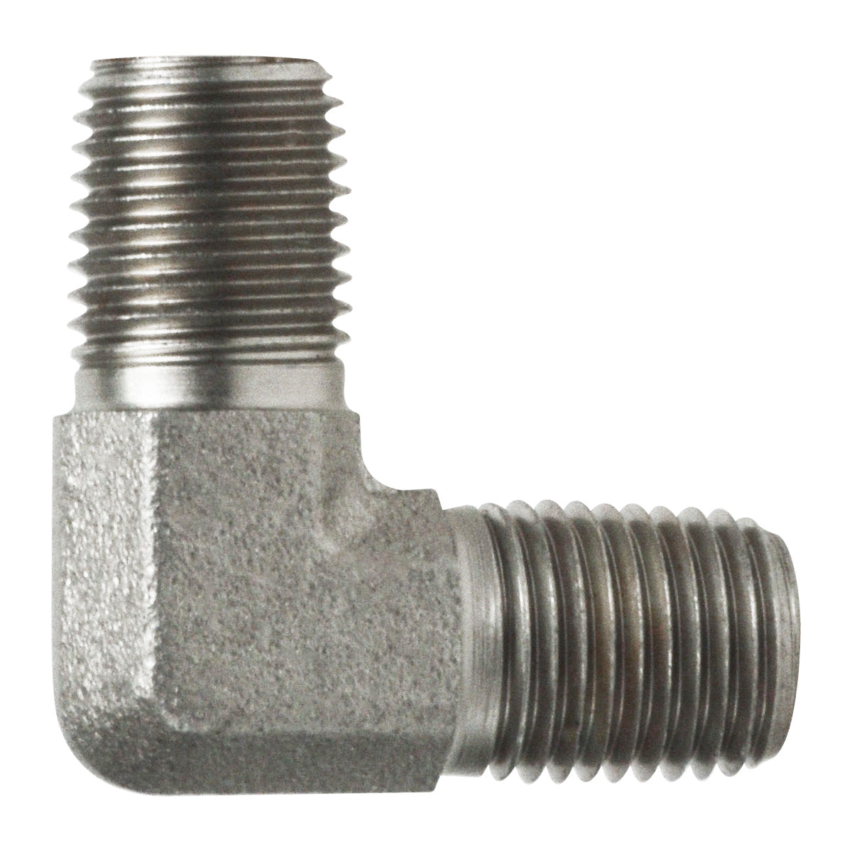 90-deg Elbow, 3/8-in Male NPTF x 1/4-in Male NPTF, Steel