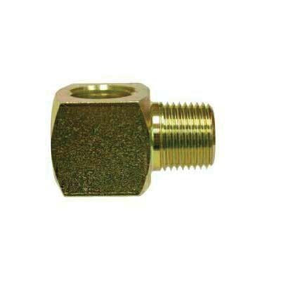 90 deg Short Street Elbow, 1/2 in MPT x 1/2 in FPT, Steel