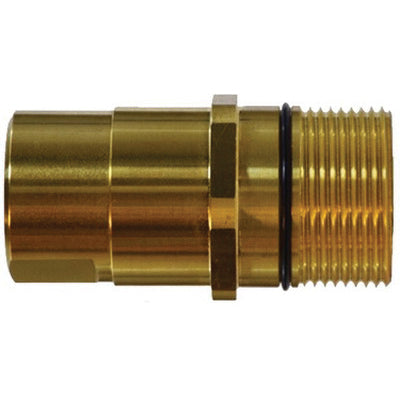 Quick Disconnect Drybreak Coupler with Wing Nut, 1-1/4 in 1-1/4 in FNPT, Brass