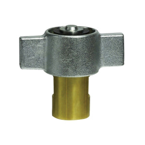 Quick Disconnect Wingnut Coupler, 1/2 in FNPT x 1/2 in FNPT, Brass