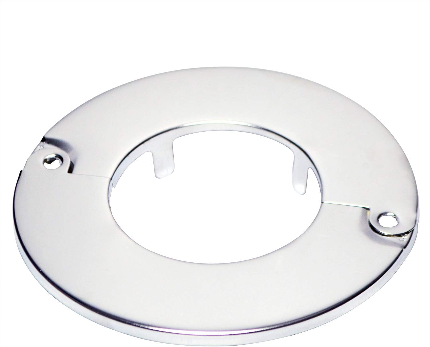 1" IPS Floor and Ceiling Plate Heavy Duty Split Flange, Copper Pipe, Chrome Finish