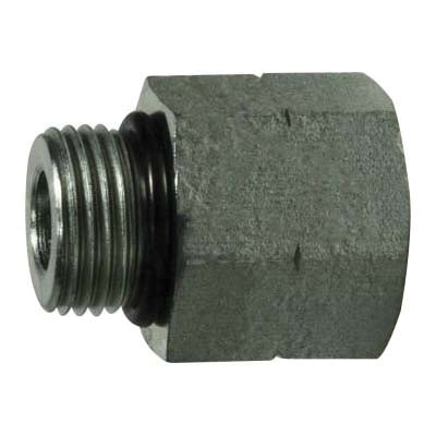 Reducer/Expander, 1-in Male O-Ring Boss x 3/8-in Female O-Ring Boss, Steel