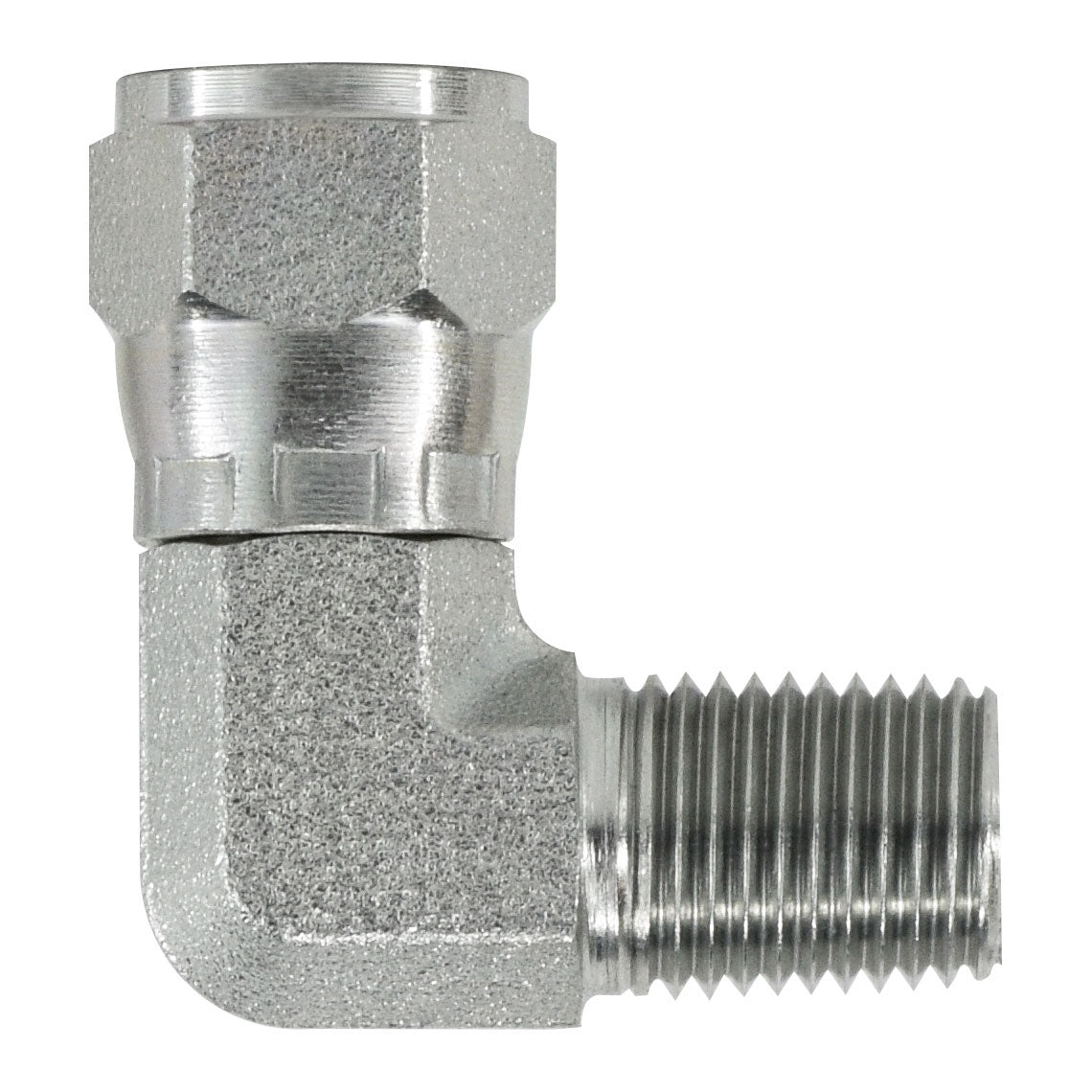 90-deg Swivel Elbow, 3/4-in Female JIC Swivel x 1/2-in Male NPTF, Steel