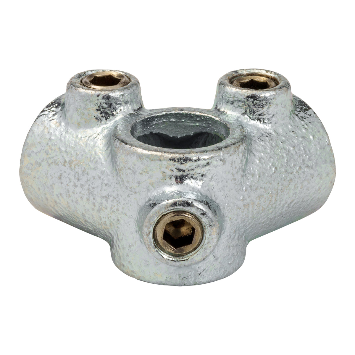 Galvanized 3/8-in Side Outlet Tee fits Pipe O.D. 0.675-in - Fittings N' Valves