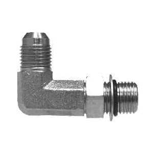 90-deg Long Elbow, 5/8-in Male JIC x 5/8-in Male Adjustable O-Ring Boss, Steel