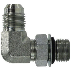 90-deg Elbow, 1-1/2-in Male JIC x 1-1/4-in Male Adjustable O-Ring Boss, Steel