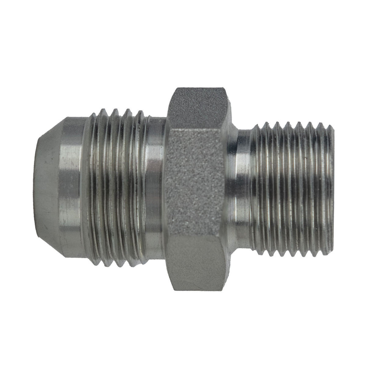 Straight Adapter, 1/2-in Male JIC x 1/2-in Male BSPP, Steel