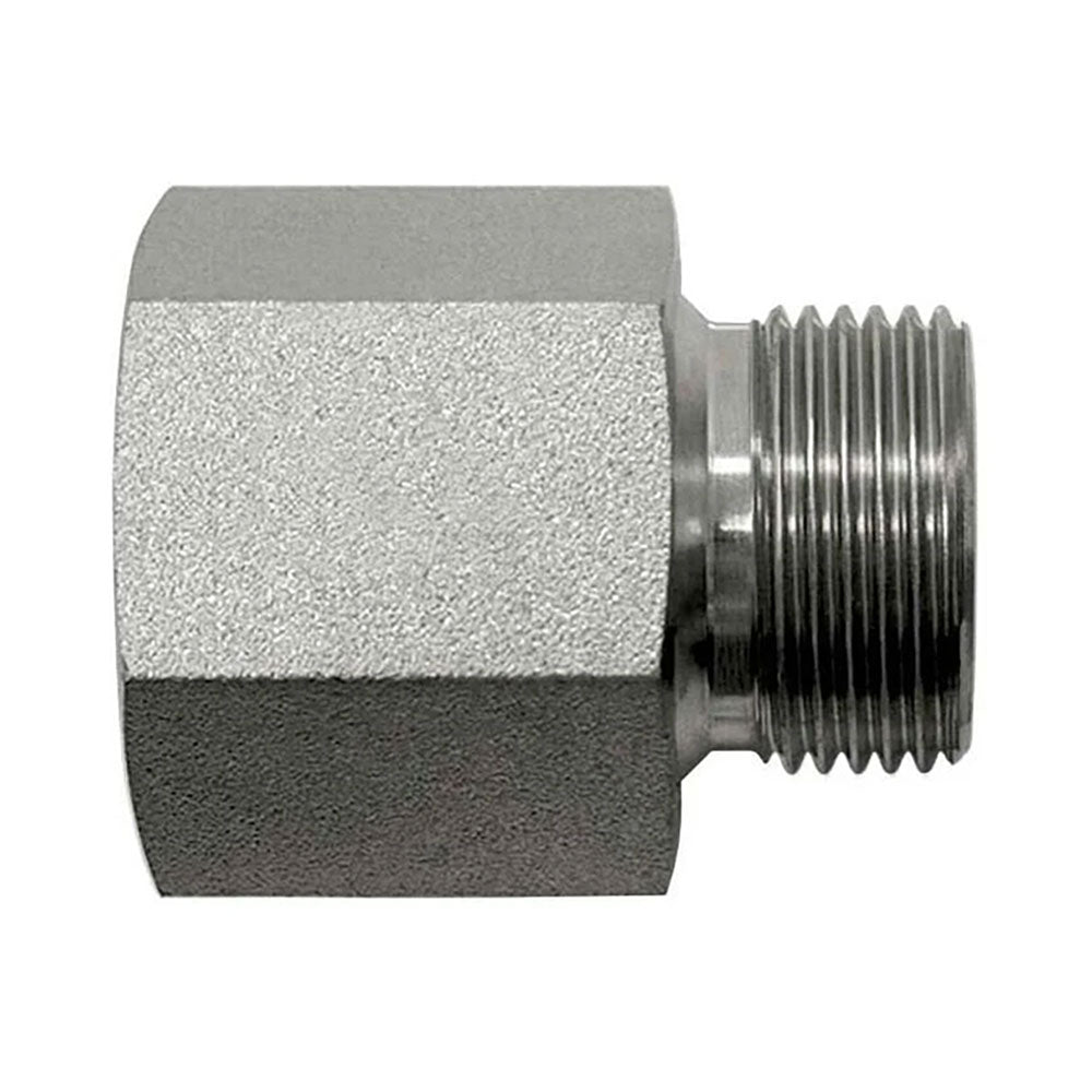 Adapter, 3/4-in Female NPT x 1/4-in Male BSPP, Steel