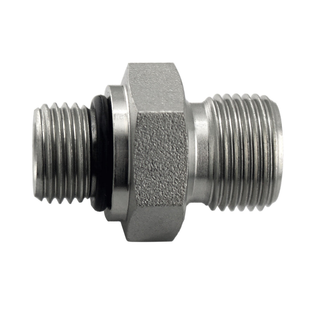 Adapter, 1-in Male O-Ring Boss x 3/4-in Male BSPP, Steel