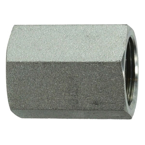 Coupling, 5/8-in Female BSPP x 5/8-in Female BSPP, Steel