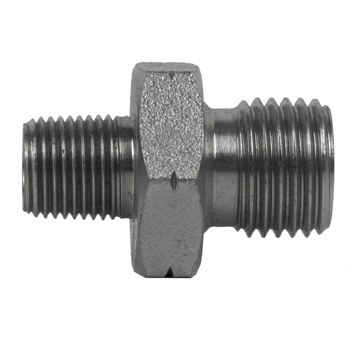 Adapter, 1-in Male BSPP x 3/4-in Male BSPT, Steel