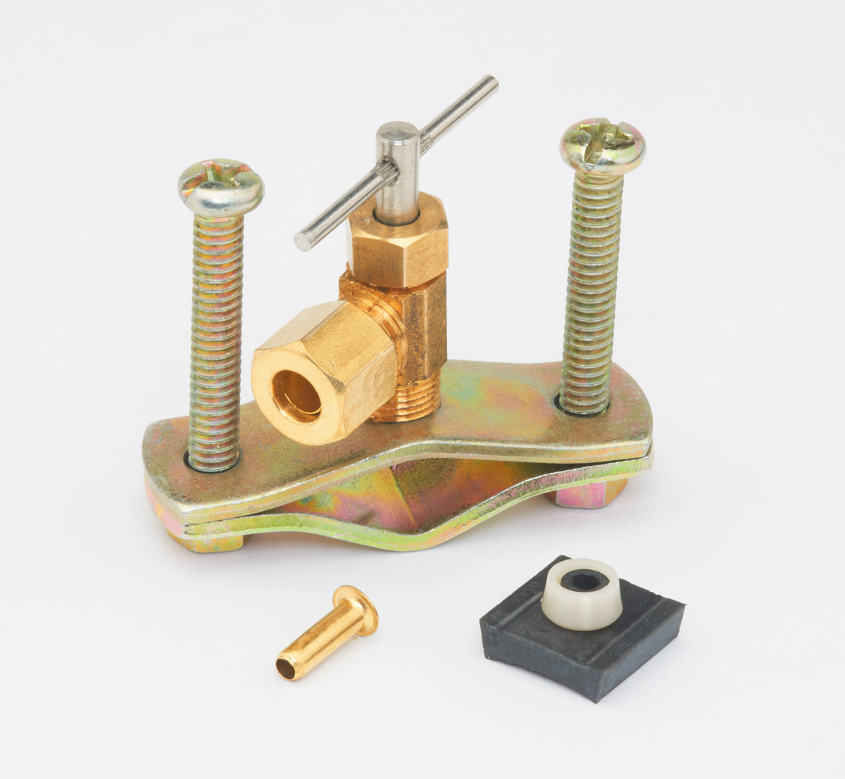 Brass 1/4-in OD Saddle Valve - Fittings N' Valves