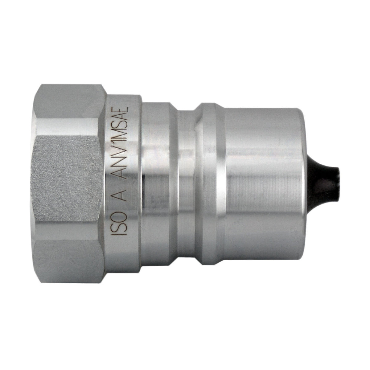 ISO-A Interchange Quick Disconnect SAE O-Ring Plug, 1/4-in Body x 1/4-in Female O-Ring Boss, Steel