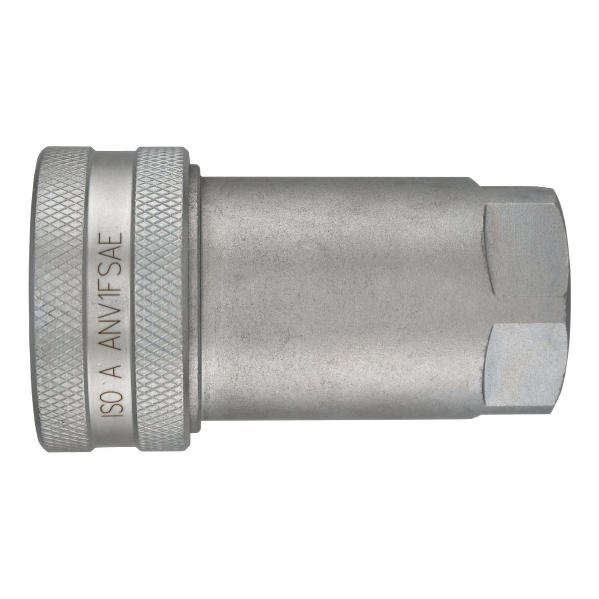 ISO-A Interchange Quick Disconnect Female SAE O-Ring Coupler, 3/4-in Body x 3/4-in Female O-Ring Boss, Steel