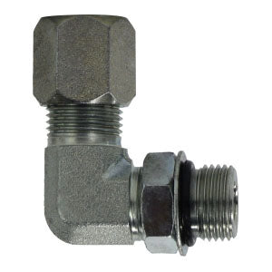 90 deg Elbow, 1/4 in Tube OD x 1/4 in MIP, Steel