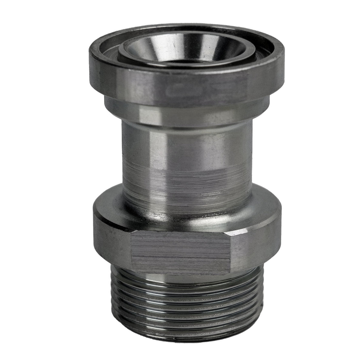 Flange Adapter, 1-in Male O-Ring Face Seal x 1-in Code 61 Flange, Steel