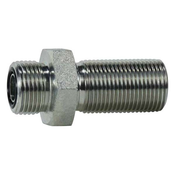 Bulkhead Union, 5/8-in Male O-Ring Face Seal x 5/8-in Male O-Ring Face Seal, Steel