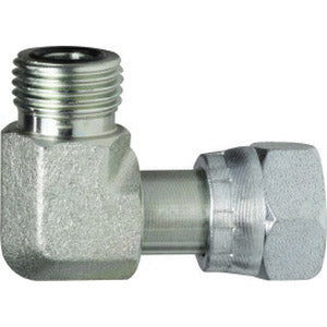 90 deg Swivel Nut Elbow, 2 in Male ORFS x 1-7/8 in ORFS, Steel