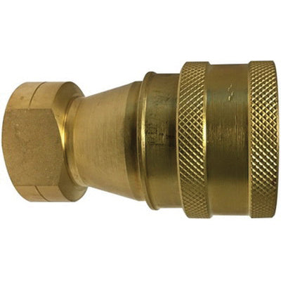 ISO-B Interchange Quick Disconnect Female Pipe Coupler, 1/2-in Body x 1/2-in Female NPT, Brass