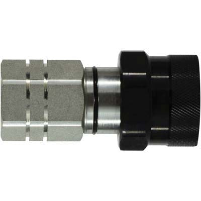 Flat Face Thread Lock Quick Coupler, 1-1/2-in Body x 1-1/2-in Female NPT, Steel
