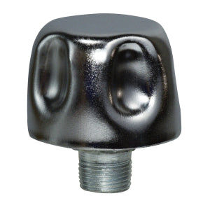Screw-On Air Breather, 1/2 in Nominal, MPT, Steel, Chrome-Plated