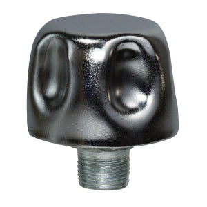 Screw-On Air Breather, 1 in Nominal, MPT, Steel, Chrome-Plated