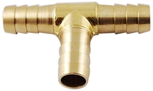 3/8" Brass Barb Tee